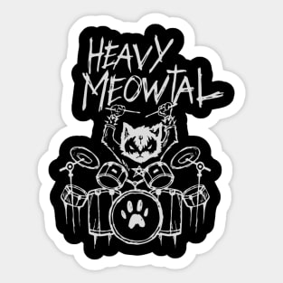 Heavy Meowtal Sticker